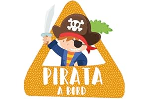 StarStick - Pirata a bord català – triángulo adhesivo de Bebé a Bordo - Catalán