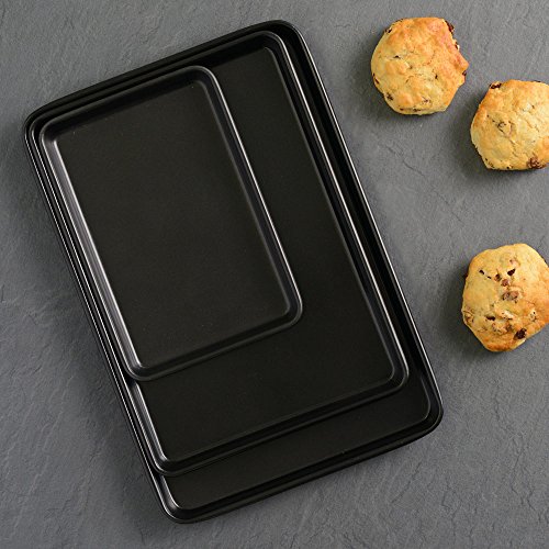 ProCook Backblech mit Antihaftbeschichtung Set, 3-teilig - 2