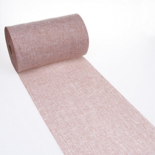 Tischläufer Shabby Chic in Leinenoptik 20cm - kupfer - 5m - 69-200-5-9