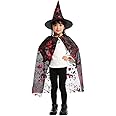 WP WANNA PARTY Polyester Wanna Party Vampire Dracula Devil Cloak Cape Halloween Cape Reversible For Halloween Cosplay Costume For Kids, Black