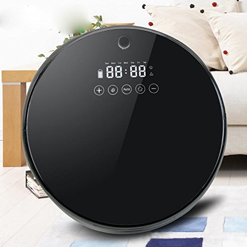 JJYJQR Vacuum Cleaner Automatic Cleaning Robot For Intelligent Cleaning Robot 3 And 1 Automatic Cleaning Robot For Household Cleaning,Black