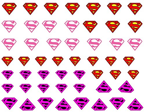 Preisvergleich Produktbild Supergirl Code 2 Nail Abziehbilder Kunst
