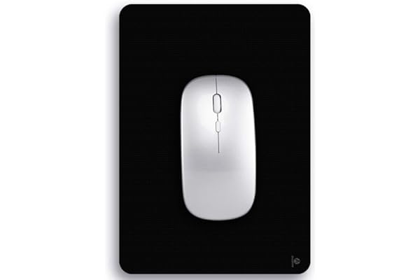 Audimi Petit Tapis de Souris 15 x 20 cm Ultra épais pour Ordinateur Portable Tapis de Souris sans Fil pour Bureau à Domicile Voyage Portable et Lavable Noir