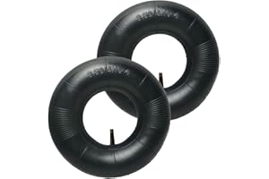 Lotvic 2 PCS Camera d Aria per Carrello, 4,10/3,50-4 Pneumatico di Scorta per Carretti, Camera d Aria Carriola,Pneumatici Piegati Della Valvola dell'Aria per La Ruota per Carriole Falciatrici Trattori