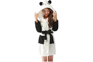 CuteOn Unisexe Couple Aux Femmes pour des Hommes Dessin Animé Animal Molleton Hooded Chaud Robe de Chambre Peignoir Housecoat Cosplay