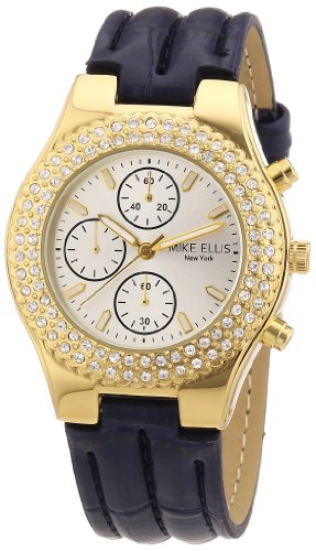 Mike Ellis New York L2618AGU/2 - Reloj de Cuarzo para Mujer, Correa de plástico Color Azul