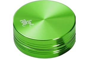 CNC Alu Grinder Black Leaf in alluminio mulino frantoio 2 pezzi Ø40 mm Patchouliworld Durchmesser: Ø40mm verde