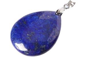 Purmy Pendentif Femme Pendentif Homme Larmes d'ange Gouttelettes d'eau Reiki Cristal Pendentif,Collier Chakra Bijoux Chakra pour Femmes Hommes