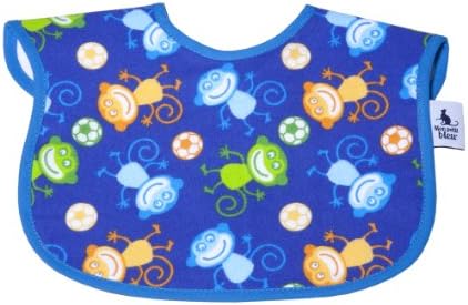 Mon Petit Bleu 5901323929618 Pack of 2 Baby Bibs for Use Waterproof and Breathable Teething Bib (Stay Clean & Dry Bib 22 cm Height 14 cm Monkey