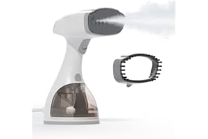 HOMUSERR Plancha Vertical Vapor 2000w con Pantalla LCD,Calentar en 20s,Depósito 320ml,Plancha Mano de Vapor Portatil Vertical y Horizontal para Tejidos Ligero (Blanco a)