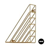 revistero dorado Ahorra espacio: ayuda con el ahorro de espacio, limpia tu mesa, hace que tu habitación esté limpia y ordenada.