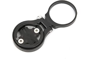 BOROCO Supporto per Computer da Bici, Supporto per Estensione Contachilometri Ciclismo in Lega di Alluminio, Supporto per Bici Anteriore Regolabile per Mountain Bike(Nero-Bryton)