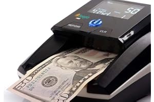 beeplo b360 – Detector Billetes Falsos para EUR, USD, GBP y 5 Divisas Más – 100% Fiable - 4 Años Garantía