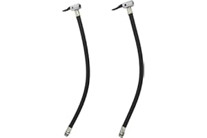 ALUYF 2 Stück Reifenfüller Schlauch Air Tool Flexibler Clip Gummi Air Rohr Fahrrad Motorrad-Reifenfüller Reifen Ventilverlängerung Adapter Gummi Air Rohr für alle Reifen mit Standardventilen