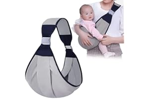 ANYINGKAI Tragetuch Atmungsaktiv,Babytrage Seitlich,Kindertrage Seitlich,Tragetuch Baby Neugeboren,Kleinkind Trage,Baby Sling,Wild Ride Kindertrage bis 20kg