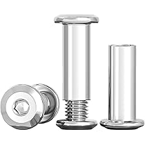 Viti A Manicotto M5 In Acciaio Inox - 10 Pezzi Con Dadi, Per Mobili E Legno - Foto 5