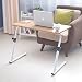 Produktbild Soges höhenverstellbar Laptoptisch Essentisch Notebooktisch für Bett und Sofa Betttisch Laptoptisch Holz Teak S1-2OK