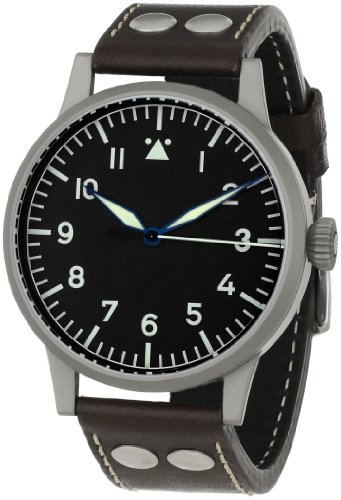 Laco 1925 861750 - Reloj analógico Manual para Hombre, Correa de Cuero Color marrón