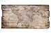 Produktbild Nostalgisches Wandbild Atlas Weltkarte Map Holzschild Antik-Stil 40x80cm