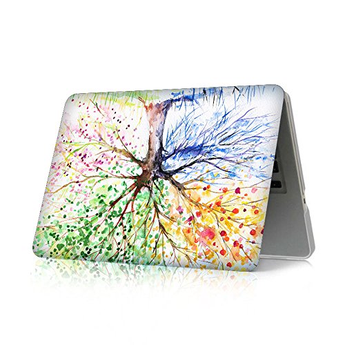 Case MacBook Pro 13 Hülle , iCasso Vier Jahreszeiten Baum Design Ultra Slim Dünn Kratzfeste matt rutschfest Hartschale Kunststoff Schutzhülle Snap case für MacBook Pro 13 Zoll (Modell: A1278) - 7