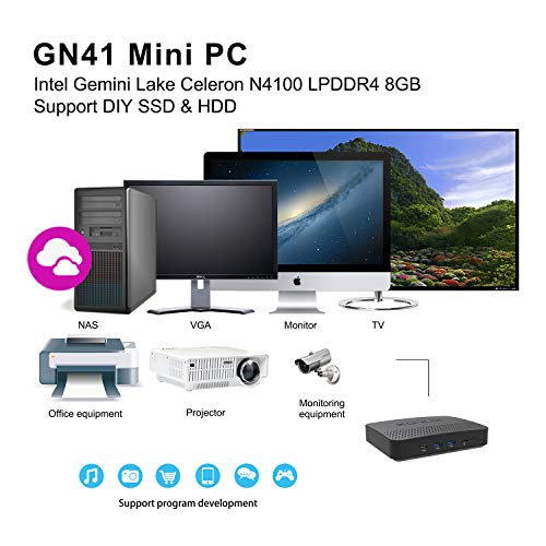KODLIX GN41 Gemini Lake Celeron N4100 4M Cache up to 2 4GHz DIY SSD HDD Mini PC UHD Graphics 600 8GB 64GB 1000M LAN 2 4G 5 8G WiFi Dual Screen Display Build NAS reviews KODLIX GN41 Gemini Lake Celeron N4100 4M Cache up to 2 4GHz DIY SSD HDD Mini PC UHD Graphics 600 8GB 64GB 1000M LAN 2 4G 5 8G WiFi Dual Screen Display Build NAS