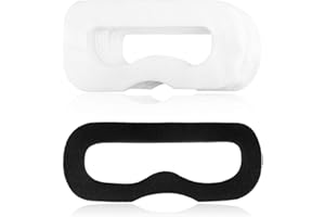 Geekria 100 pcs Masques Protection faciale jetables avec 1 pcs et Magic Sticks pour HTC Vive Virtual Reality Masque oculaire Blanc pour PlayStation VR Tissu Non tissé Doux et Respirant pour Casque VR