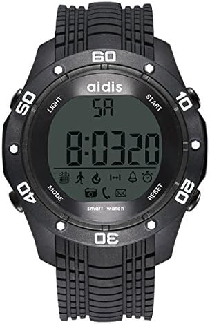Bluetooth Sport Watch Home Outside Spreadsheet Running Pedometer Waterproof Luminous Men Multi-functional Student Intelligence Watch,Black