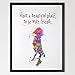 Dignovel Studios A4 Dobby Quote from Harry Potter watercolour illustration Art Print Friendship Quotes Nursery decor Kids Art Print Wedding Birthday Gift N082-Unframed