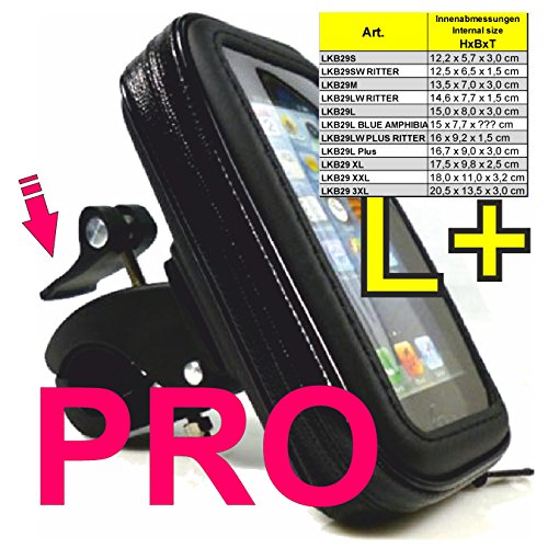 LKB29L PLUS PRO Universal SMARTPHONE Motorrad Lenker Handy HÃ¼lle bis ca. 6,2â€œ/15,24cm Display Micro USB Kabel zB f: Apple iPhone X 8 7 6S Plus Samsung Galaxy S8 S7 EDGE S6 Plus A7 Note8 6