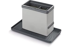 Metaltex TIDY TEX - Plástico Organizador Modular de Limpieza de Cocina, Gris