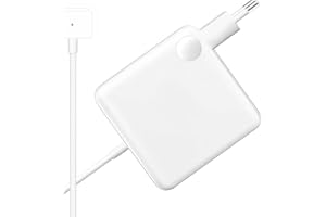 SCOVEE 45W T-Tip Caricatore MacBook Air, Adattatore T-Tip 45W Rapido Compatibile con Mac Book Air 11 pollici e 13 pollici 2012-2017, per i modelli A1435, A1436, A1465, A1466