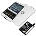 Produktbild Top-Angebot im 3 in 1 Set: Superflaches kabelloses Qi Ladegerät und Wireless Receiver für Samsung Galaxy S4 i9500 i9505 i9506 + Displayschutzfolie