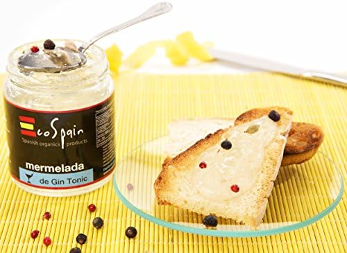 Gin Tonic jam. 275 gr with a Touch of Alcohol (1,8%) No preservatives or colorings. Gluten Free. Gourmet Product