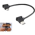 Type-C to Micro USB Cable 15cm for Drone Remote Control Date Cable for DJI Mavic Air Mini Pro Platinum Spark 90 Degree Micro to Type C Connector Wire Remote Controller Extension Cord Not for Charging