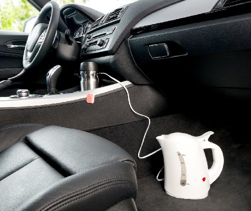 PEARL Kfz-Wasserkocher WSK-150.cr mit 12-V-Adapter für Pkw - 2