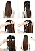S-noilite One Piece 16"-22" Clip in Remy Human Hair Extensions 3/4 Full Head Set High Quality Long Straight Silky for Women Beauty (18"-50g,#2 Dark Brown)