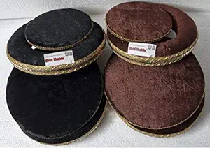 ARCHI MUSICAL fancy Tabla/Bayan pad ring set MULTICOLOUR black