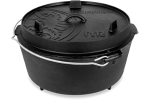 ‎PETROMAX Petromax Feuertopf - Dutch Oven aus Gusseisen für Kochen und Backen