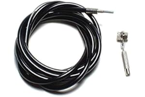 Oxford: LiveWire 3 Speed Cable with Anchorage - Black - Black