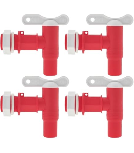 Produktbild von Auslaufhahn Für Regentonne, Kunststoff Ersatz Wasserhahn 3/4 Zoll Regenfass Mit S60x6 X 3/4" Adapter Kappe Und Dichtung Kontermutter Dichtband Für Regentonne, Wassertank, Zisternen (A