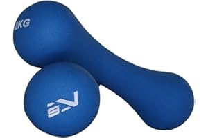 SportVida Zestaw hantli do fitnessu i aerobiku, hantle neoprenowe, zestaw 2 szt. (2 x 2 kg)