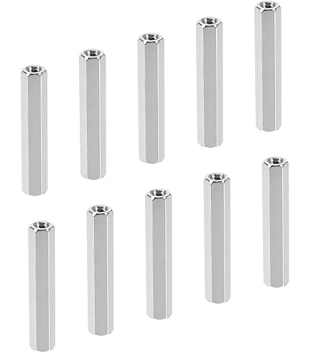 sourcing map 10 Stück M4x12mm + 6mm Buchse auf Stecker Messing Sechskant Abstandshalter sourcing map 10 Stück M4x12mm + 6mm Buchse auf Stecker Messing Sechskant Abstandshalter