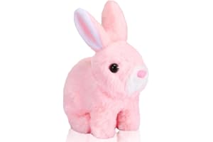 BDAO GIFT Toys for 2 Year old Girls,Hopping Rabbit Toys for 1+ Year old Girls,Interactive Rabbit Toy Gifts Age 2 3 4 5,Baby Birthday Gift Present 1-3 Years Old,Easter Christmas Birthday Gift