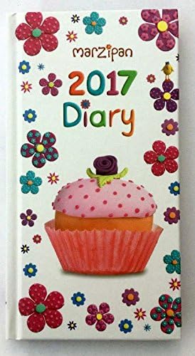 Marzipan 2017 Slim Diary (Cupcake &amp; Flower Design)