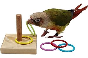 Kawosh Addestramento interattivo del Giocattolo di intelligenza del Pappagallo dell'uccello del Giocattolo dell'uccello interattivo per Il Cockatiel del parrocchetto degli Uccelli del Pappagallo