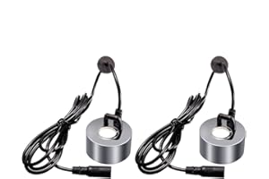 Shinekoo Lot de 2 brumisateurs à ultrasons 24 V pour aquarium de reptiles Argenté