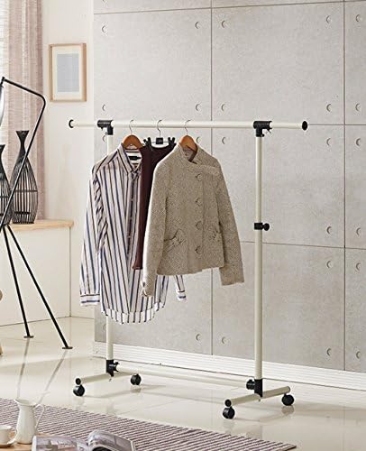 CYJZ® Hook Free Standing Coat And Hat Rack Simple Pulley Landing Outdoor Drying Racks Telescopic Single Pole Hangers Multi-purpose Portable