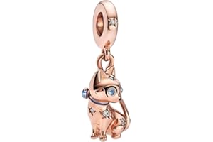 Lkwidi Abalorios Charms Colgantes de Animales de amor familiar Cuentas Plata de Ley 925 con Compatible con Pulsera Europeo, Charms para Mujer