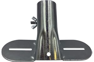 TDBS THE DUSTPAN AND BRUSH STORE Heavy Duty Metal Broom Brush Handle Bracket With Adjustable Brace Diameter to Support Fixed Push Broom Handles (1)