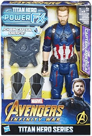Hasbro Avengers E0607100 Marvel Titan Hero Power FX Captain America Action Figure, German Version